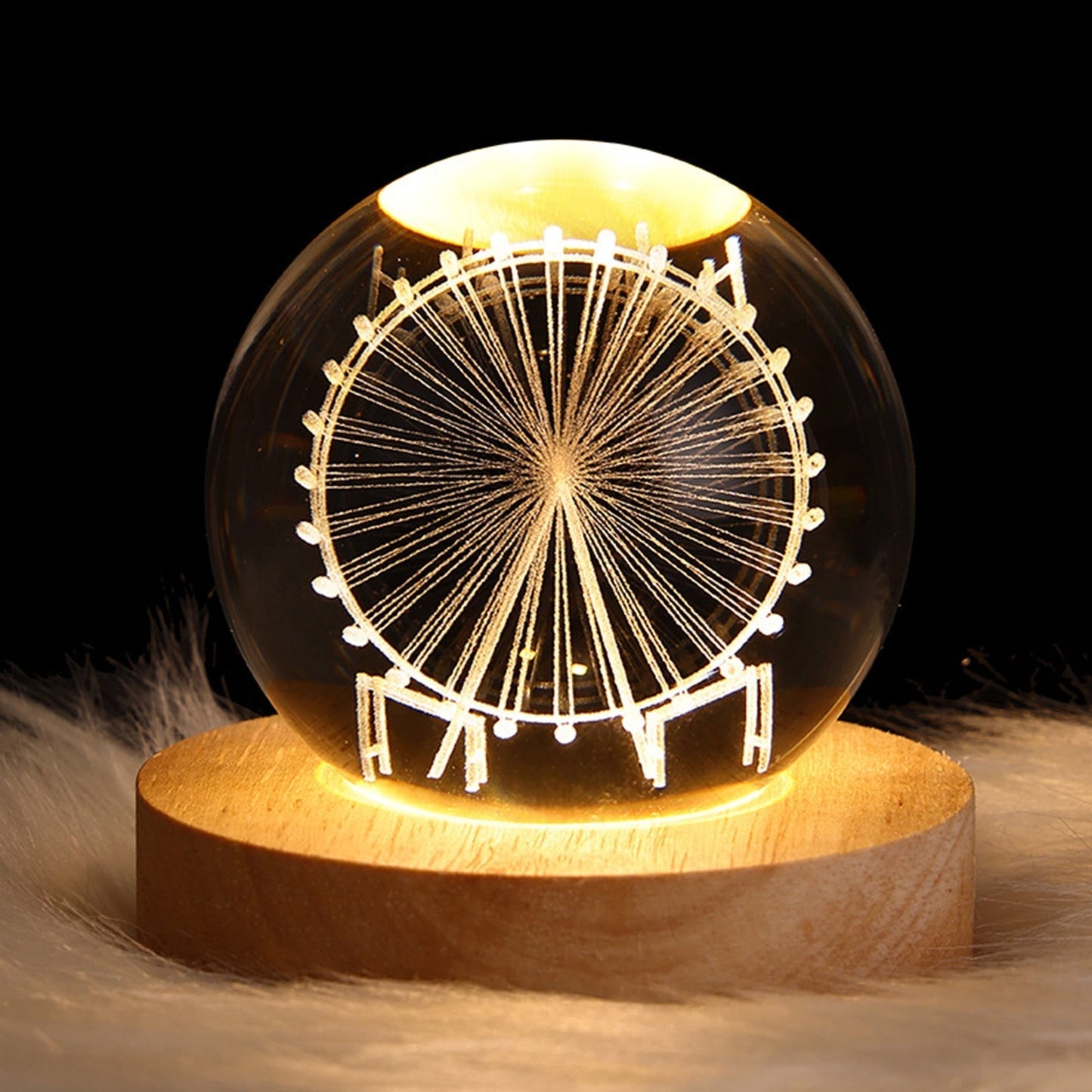 Sparkling Glass Orb Decorative Lamp