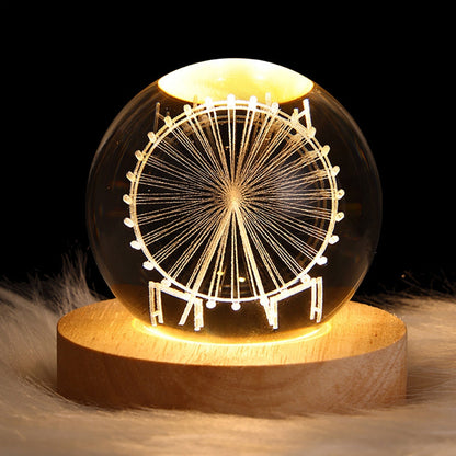 Sparkling Glass Orb Decorative Lamp