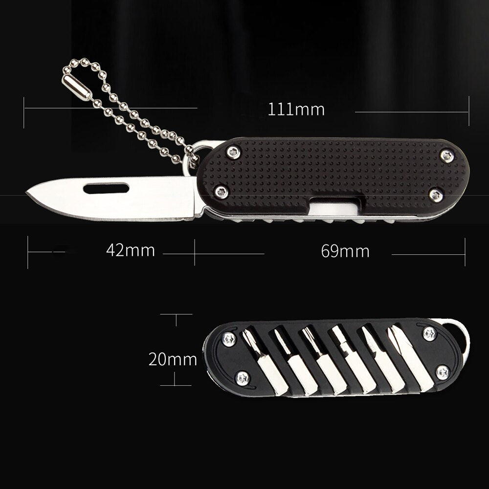 Compact Multitool Pocket Screwdriver Keychain