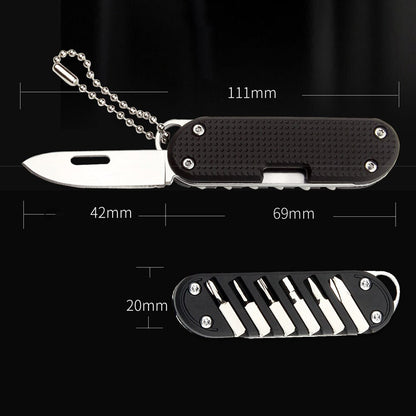 Compact Multitool Pocket Screwdriver Keychain