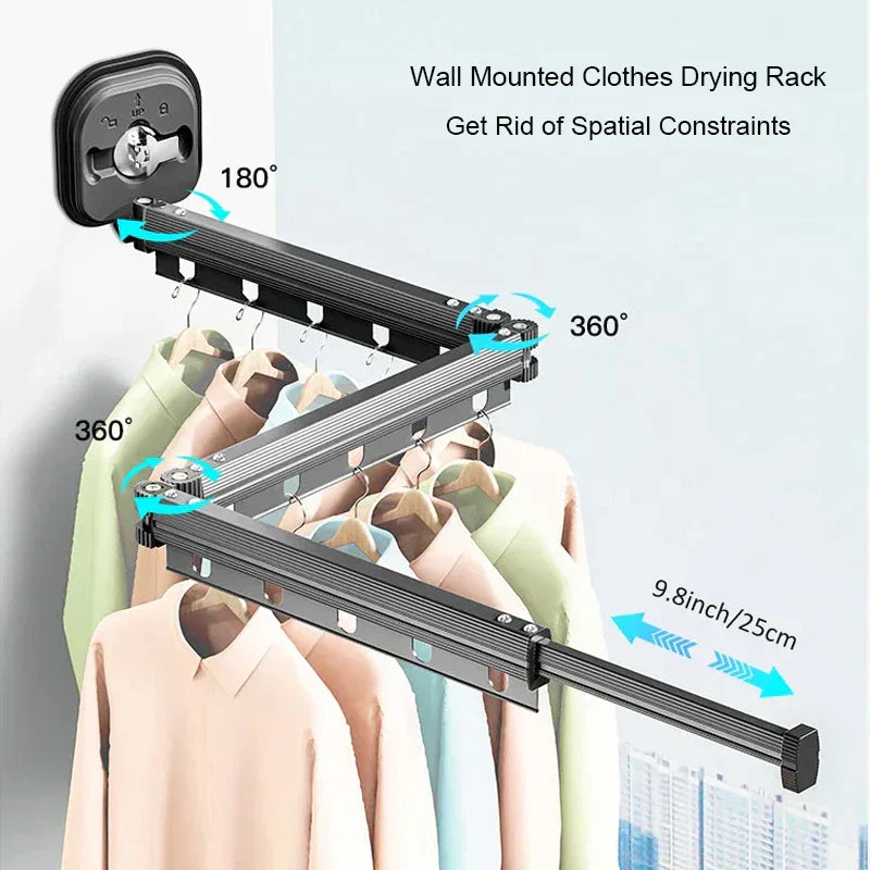 Compact Foldable Clothes Drying Rack