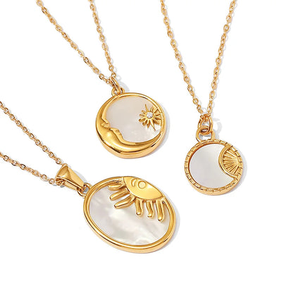 Delicate Zodiac Shell Pendant Necklace