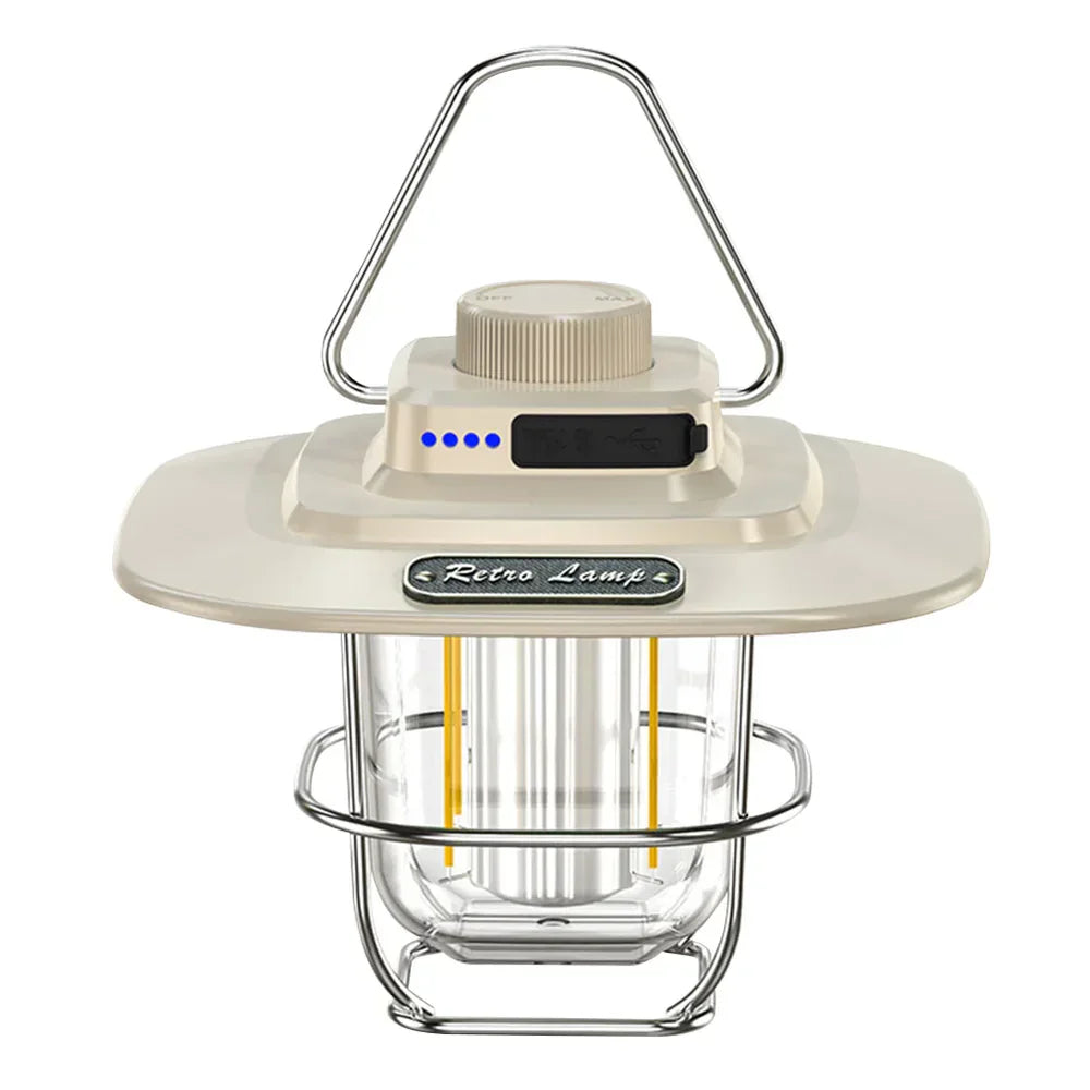 Vintage Portable LED Camp Lantern
