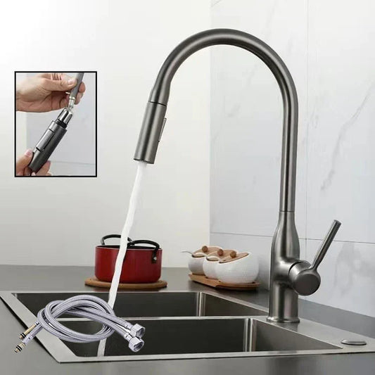 Flexible Kitchen Faucet with Pull Out Spray - Fesara
