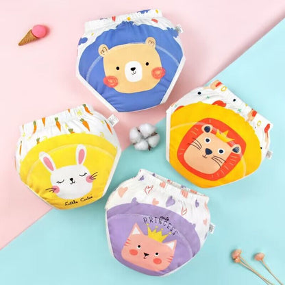 Fesara | 4-Pack Fun Animal Soft Boys Girls Underwear Set