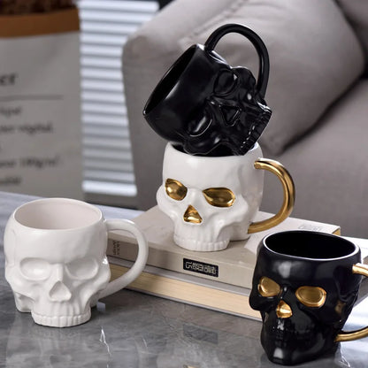 Haunted House Skull Coffee Mug
