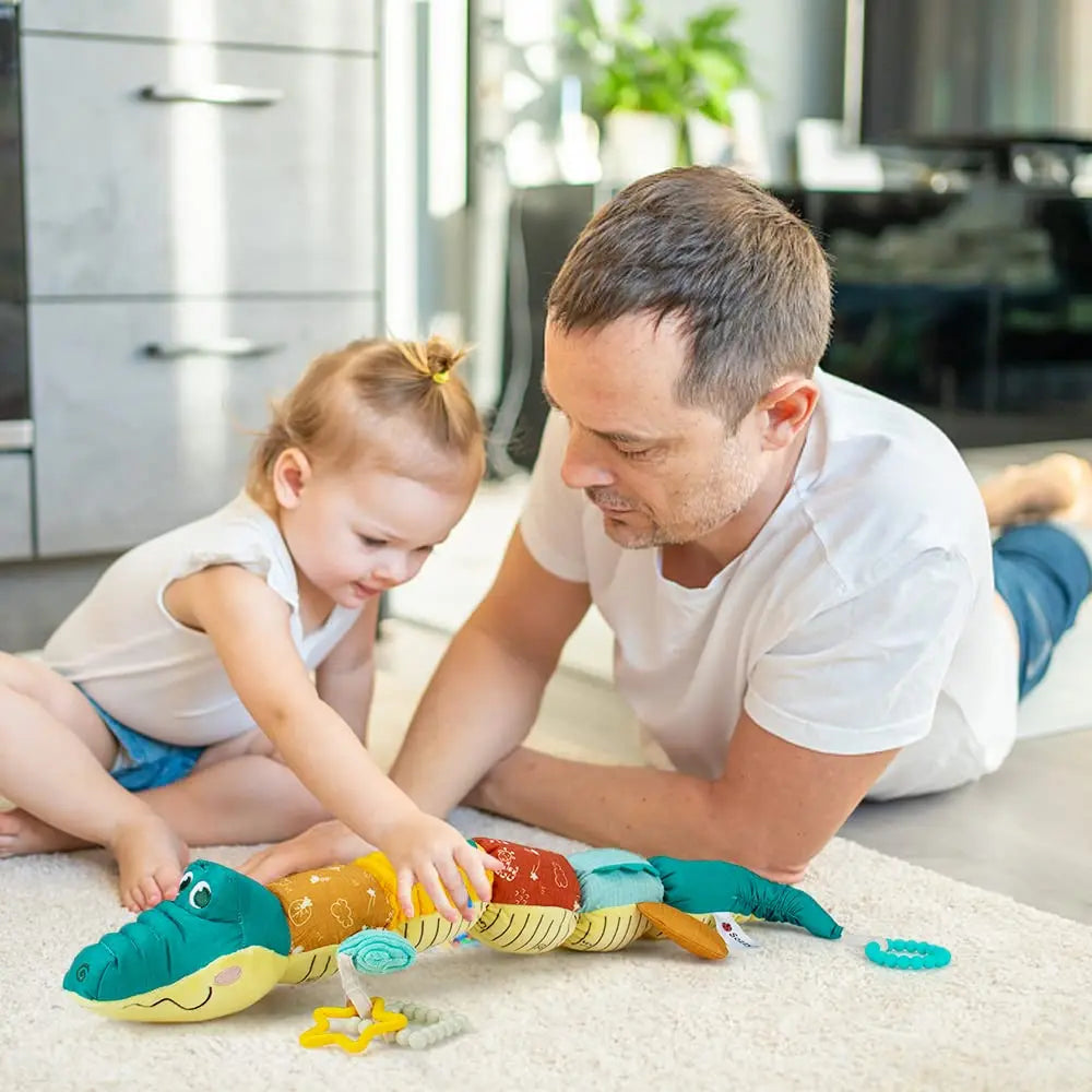Soft Crocodile Rattle Toy with Music