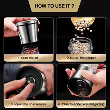 Premium 2-in-1 Salt and Pepper Grinder Mill