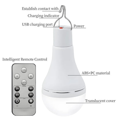Portable LED Solar Powered Camp Light