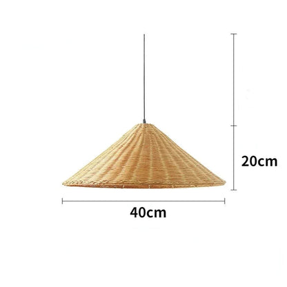 Natural Bamboo LED Hanging Light