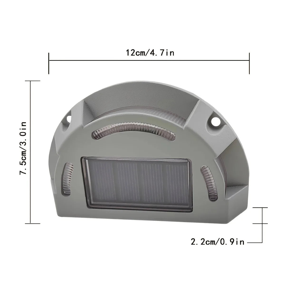 Outdoor Solar Powered Step Lamp Waterproof 2-in-1