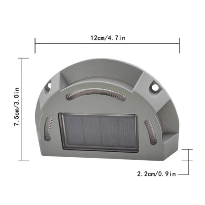 Outdoor Solar Powered Step Lamp Waterproof 2-in-1