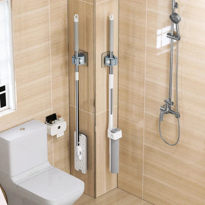 Easy Install Adhesive Wall Mop Holder Set of 4