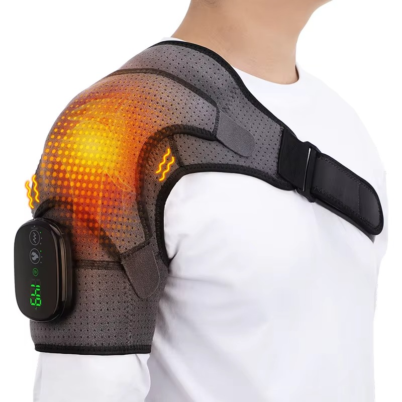 Warm Therapeutic Shoulder Massage Wrap for Pain Relief