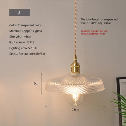 Clear Glass Hanging Pendant Light