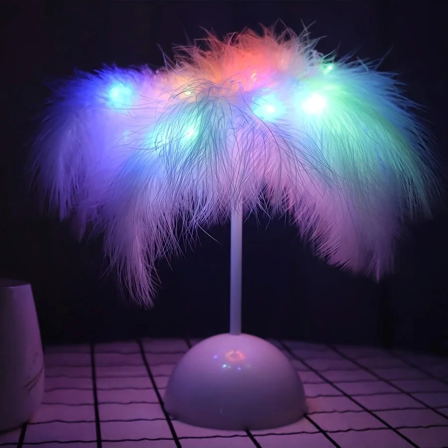 Soft Feather Table Lamp