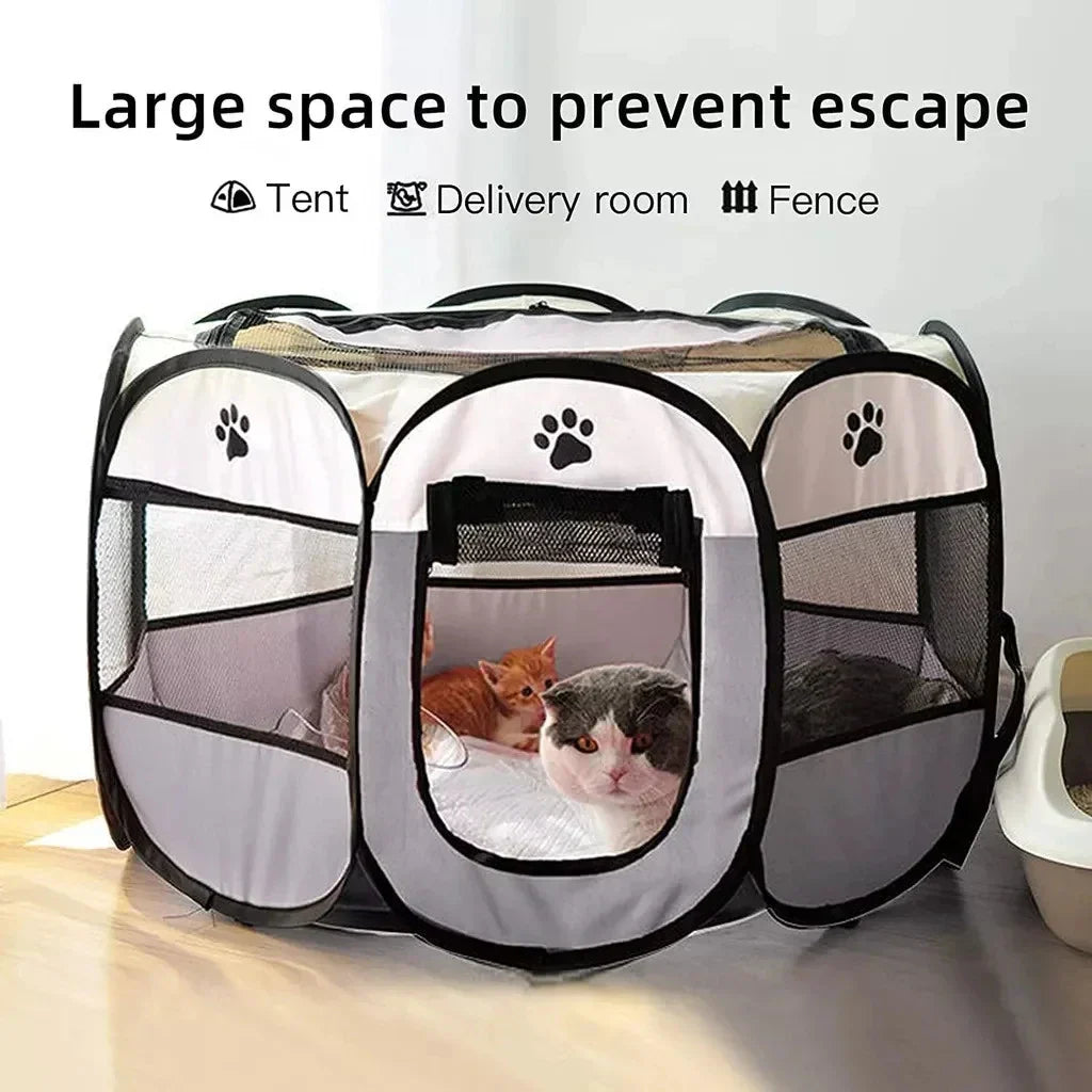 Collapsible Pet Play Tent Outdoor Cat House