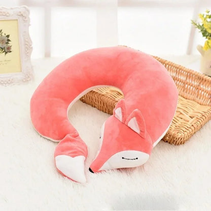 Comfy Fox Travel Pillow for Kids and Adults - Fesara