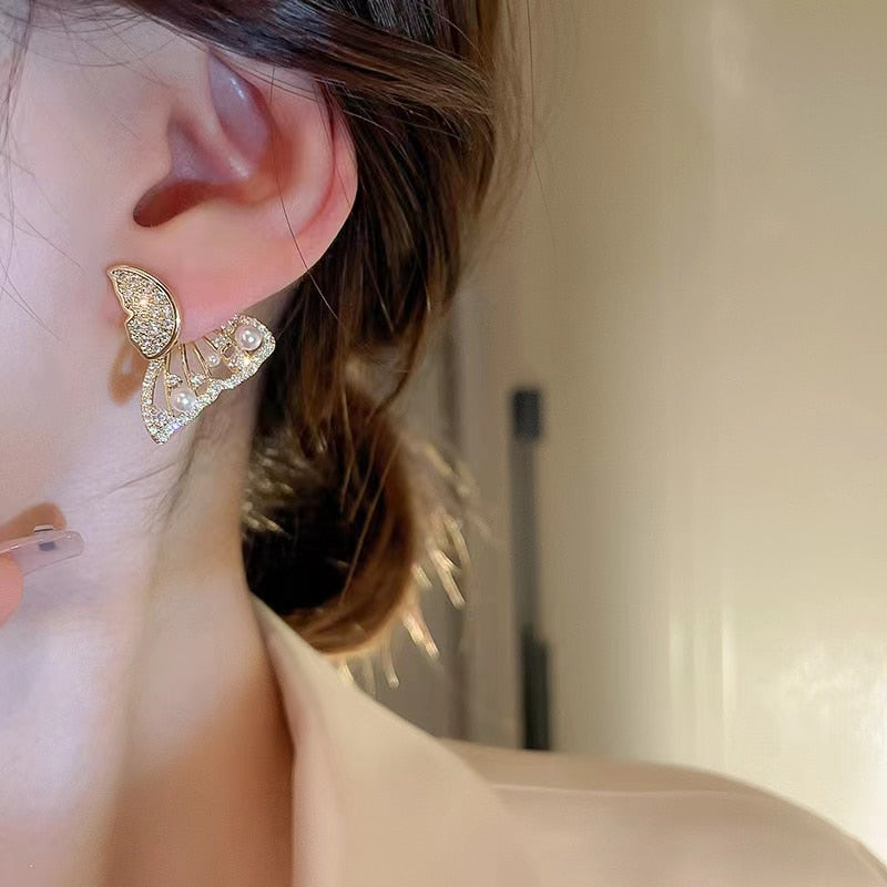 Sparkly Zircon Drop Dangle Earrings
