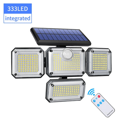 Bright Solar Powered Motion Sensor Outdoor Lamp 2000LM - Fesara