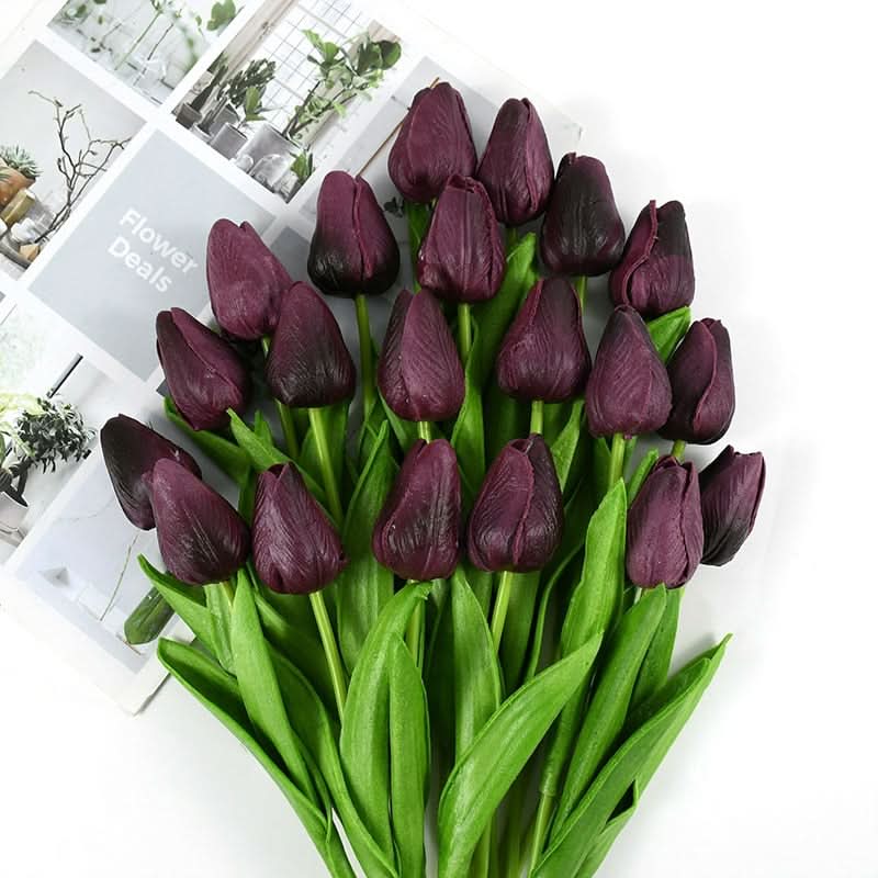 Beautiful Fake Tulip Arrangement with Realistic Petals