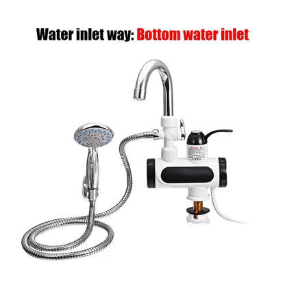 Instant Hot Water Kitchen Faucet with Digital Temperature Control