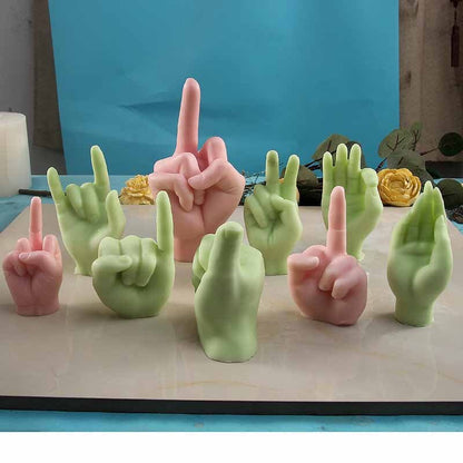 Unique Finger Shaped Creative Candle Molds