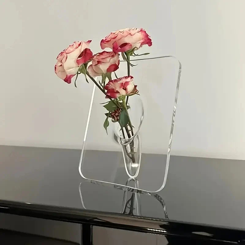 Elegant Glass Embedded Flower Vase