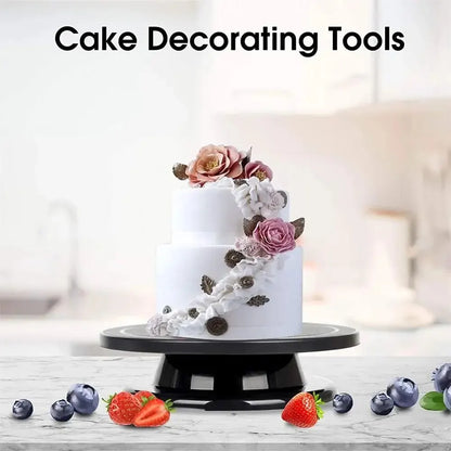 Rotating Cake Stand 28cm Round Food Display Turntable
