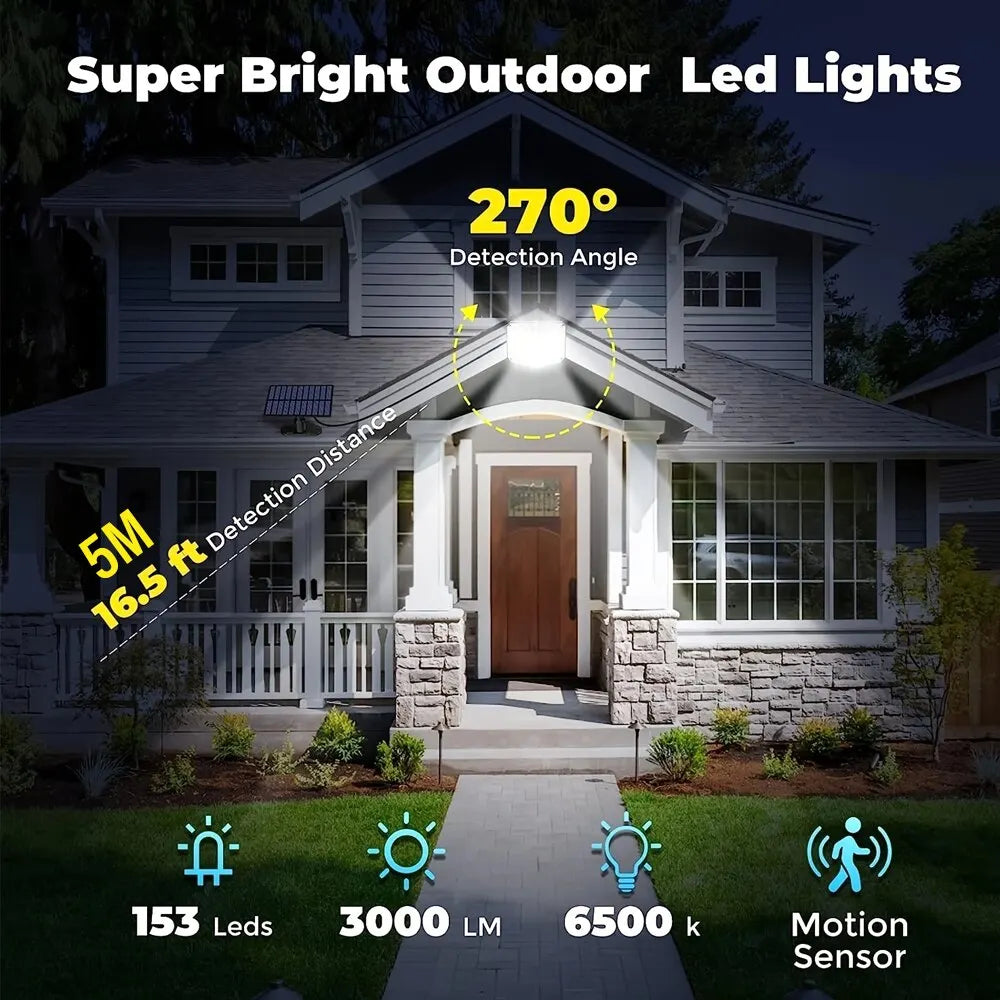 Bright Outdoor Solar Lamp with Motion Sensor