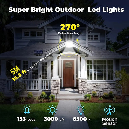 Bright Outdoor Solar Lamp with Motion Sensor