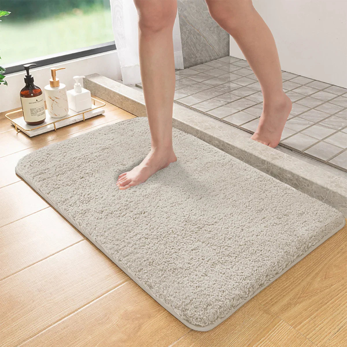 Soft Grip Bathroom Mat with Anti Slip Texture - Fesara