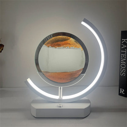 Colorful 3D LED Sand Water Table Lamp