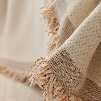 Cozy Tassel Throw Blanket & Rug
