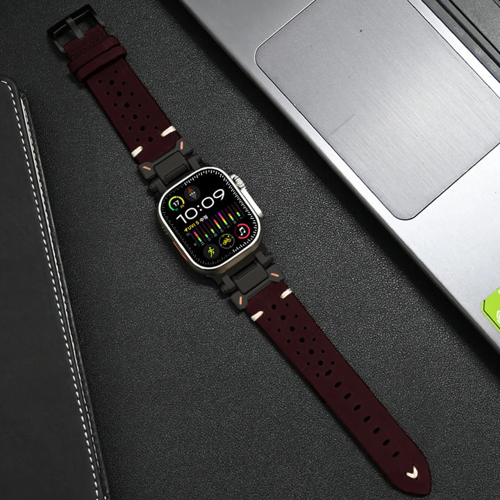Premium Leather Apple Watch Strap - Classic & Durable Band