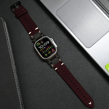 Premium Leather Apple Watch Strap - Classic & Durable Band