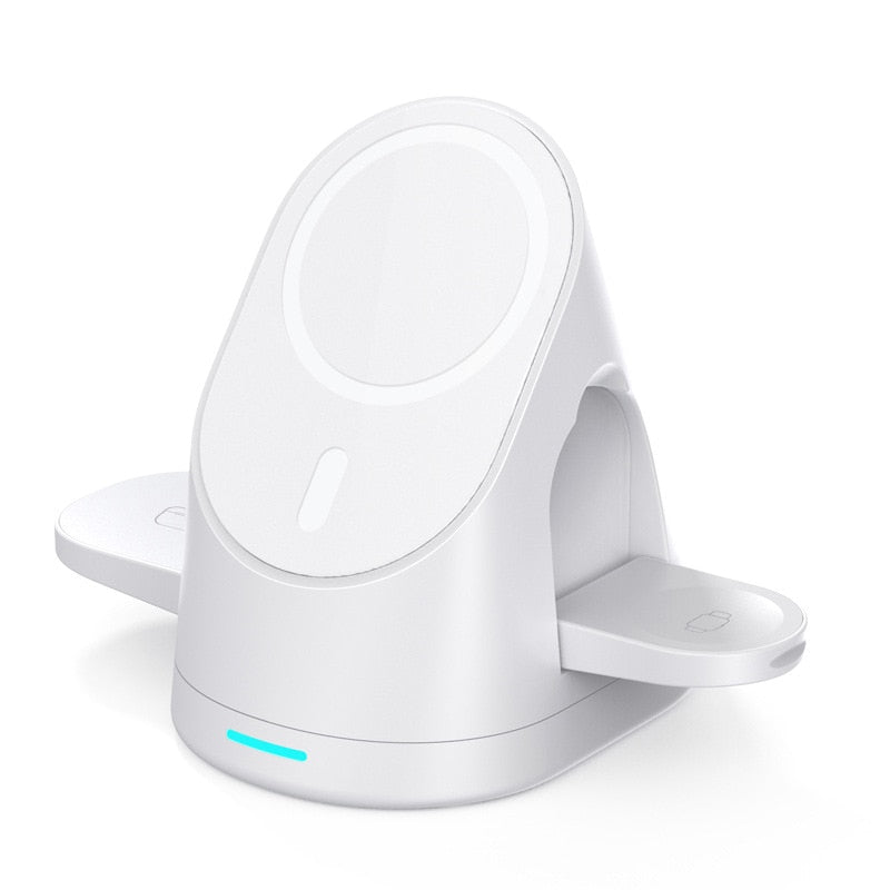 Compact 3 in 1 Wireless Charging Station Stand - Fesara