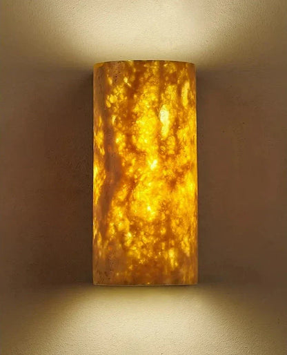 TravertineLuxe – Luxury Stone Wall Light for Modern Homes