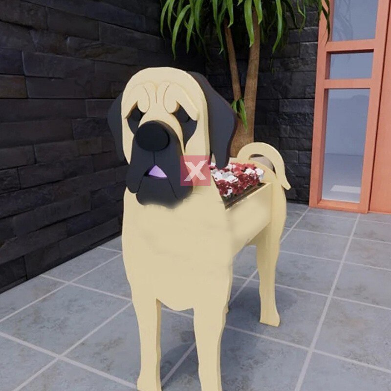 Variant image for Dog-Themed Flowerpot – Durable Decorative Planter for Dog Lovers in Various Sizes – Indoor/Outdoor Use-23