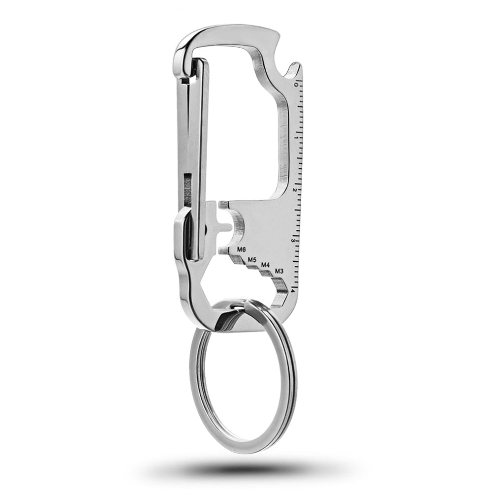 Durable Steel Pocket Multi Tool Keychain Opener - Fesara