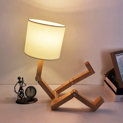 Intelligent Wooden Table Desk Lamp - Fesara