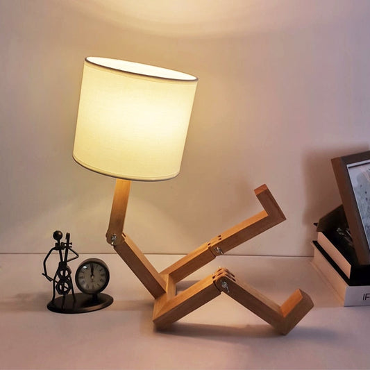 Intelligent Wooden Table Desk Lamp - Fesara