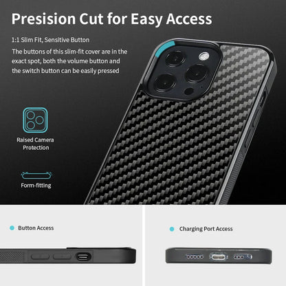 Strong Magsafe iPhone Case with Carbon Fiber Protection