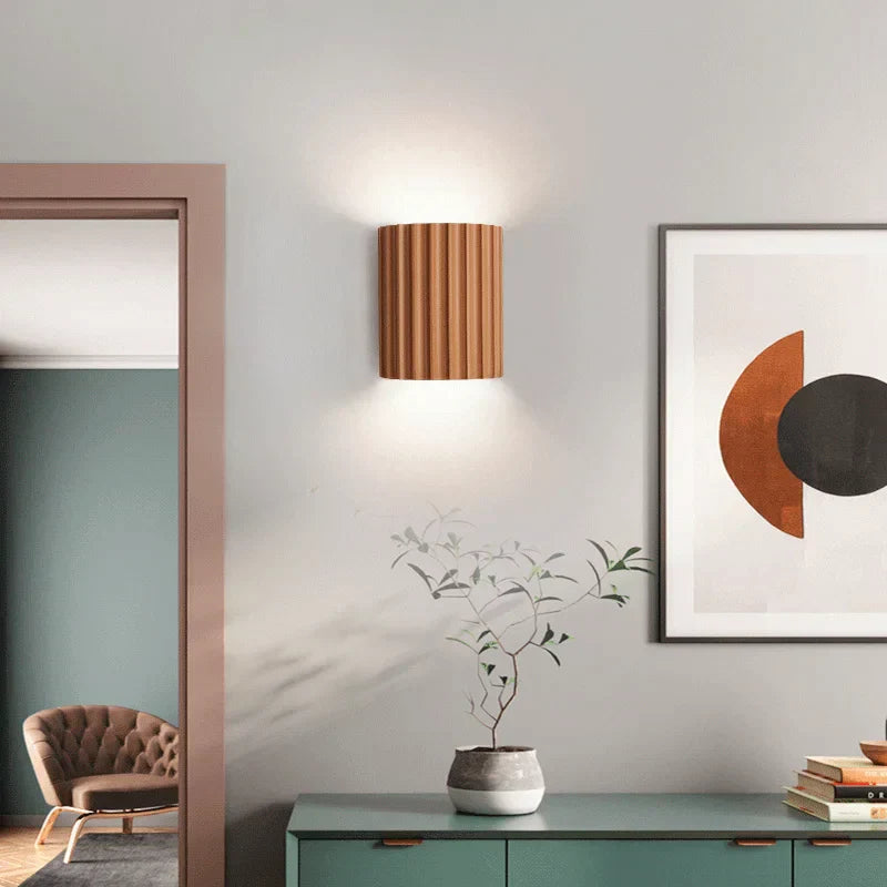 Contemporary Glass Effect Wall Lamp - Fesara
