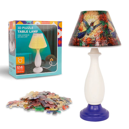 Contemporary Bedside Table Lamp with Dimmer Control