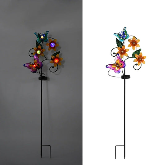 Colorful Solar Powered Garden Lamp, Outdoor LED Decor Light - Fesara
