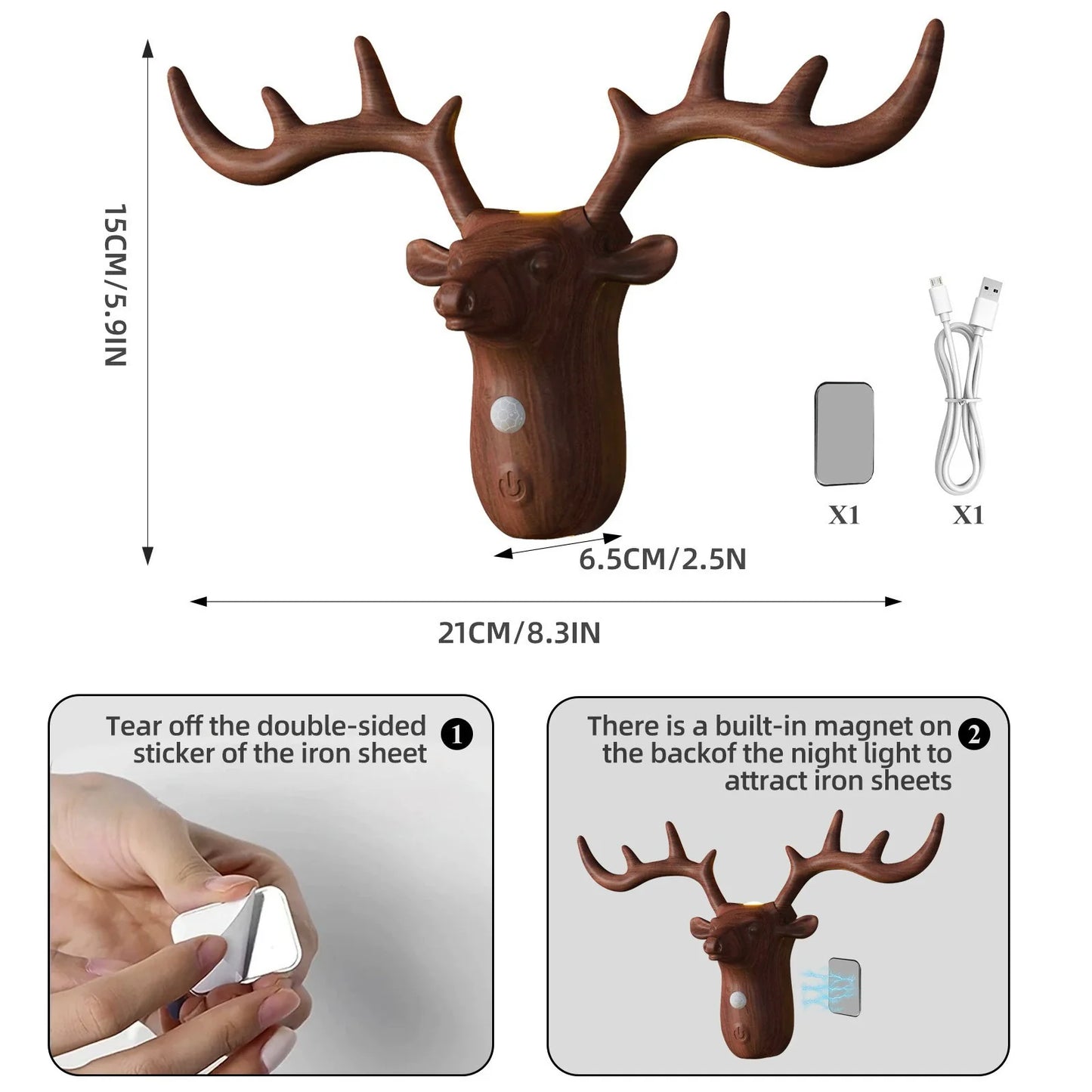 Wireless Battery LED Night Light Motion Sensor Lamp