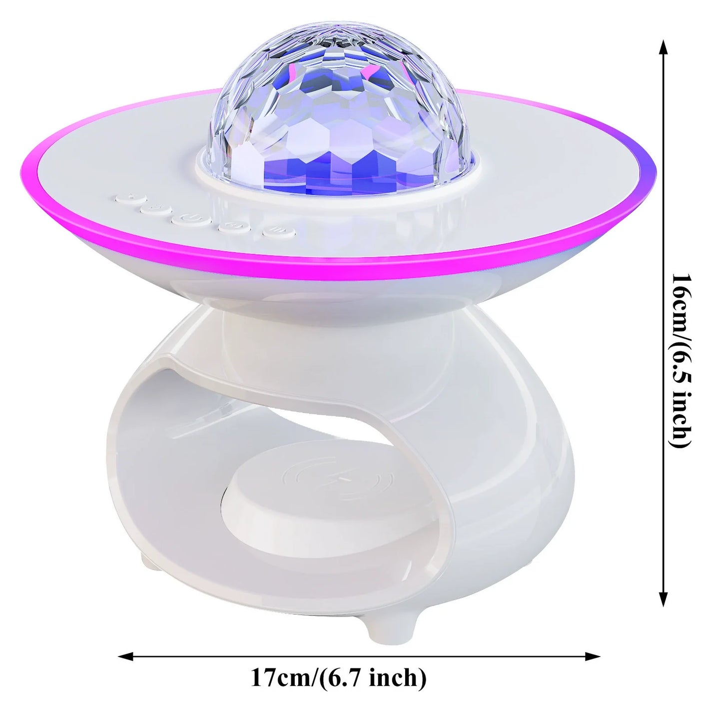 Colorful LED Wireless Charger Table Lamp - Fesara