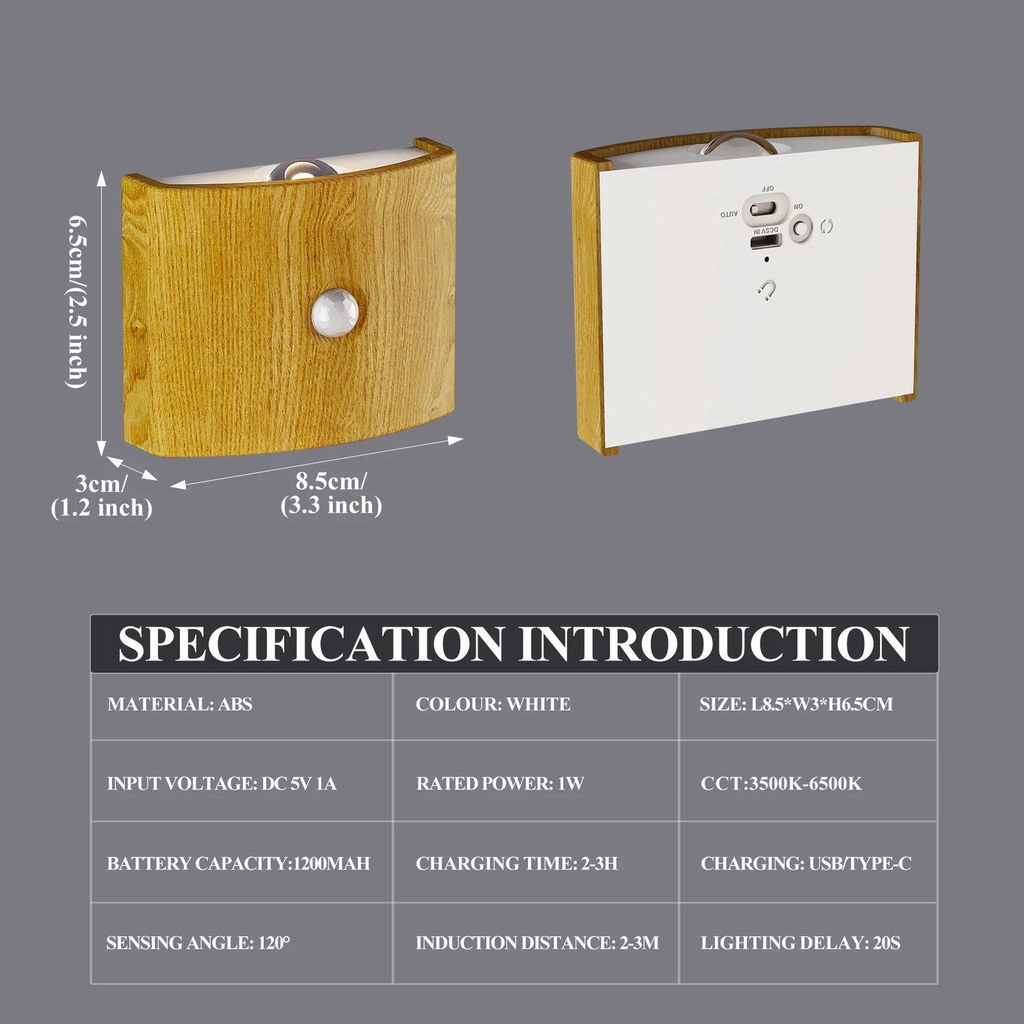 Easy Install LED Motion Sensor Wall Light - Fesara
