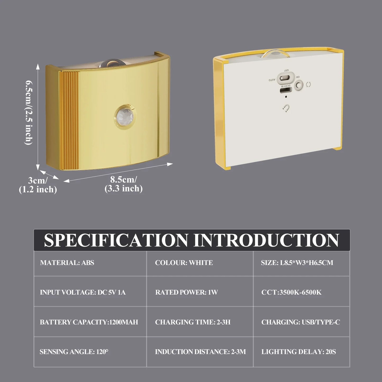 Easy Install LED Motion Sensor Wall Light
